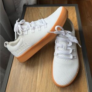 NOBULL White Athletic Shoes with Orange Sole